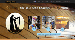 Desktop Screenshot of calmingharp.com