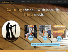 Tablet Screenshot of calmingharp.com